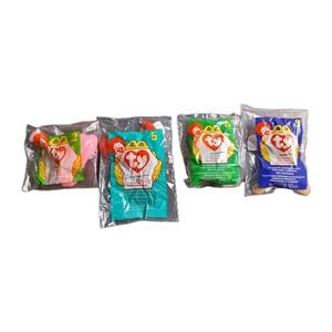 Vintage 1998 MCDONALDS Teeny Beanie #8Scoop, #9Bones, #5Pinchers #2Pinky #Ty20